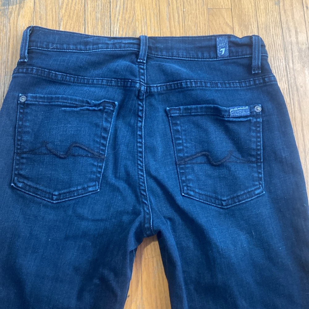 7’s for all man kind dark blue straight leg Jeans